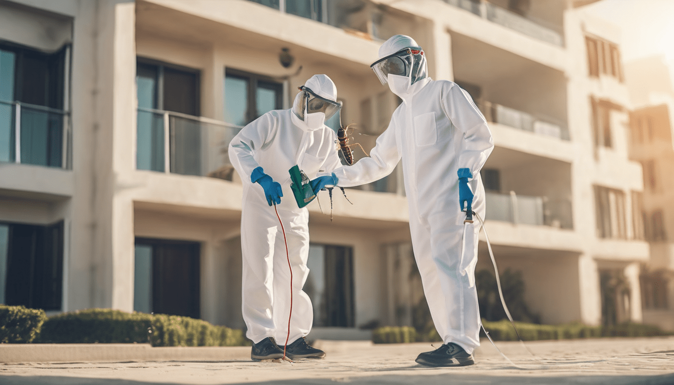 Benefits of Annual Pest Control for Dubai Apartments - professional technician inspecting apartment kitchen
