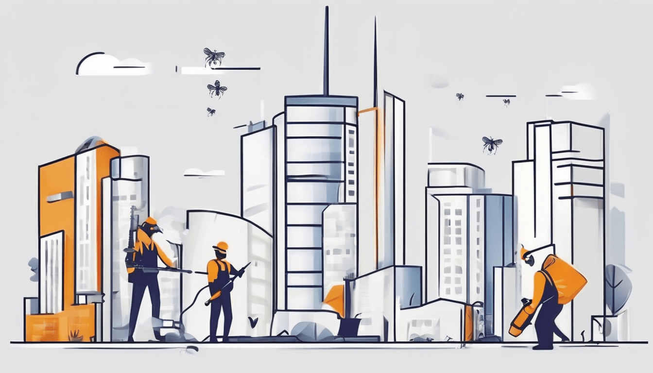 Pest Control Annual Contracts in Dubai - professional technician inspecting property for pest activity with monitoring devices and documentation tools