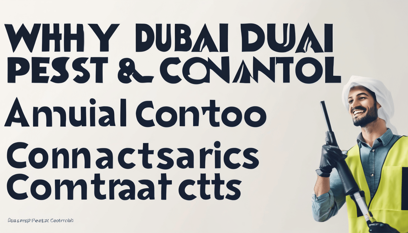 Why Dubai pest control requires annual contracts - technician inspecting property